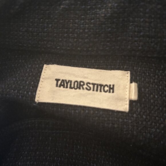 Taylor Stitch - The Ledge Shirt in Dark Navy Linen Tweed - 42/Large - Picture 5 of 10